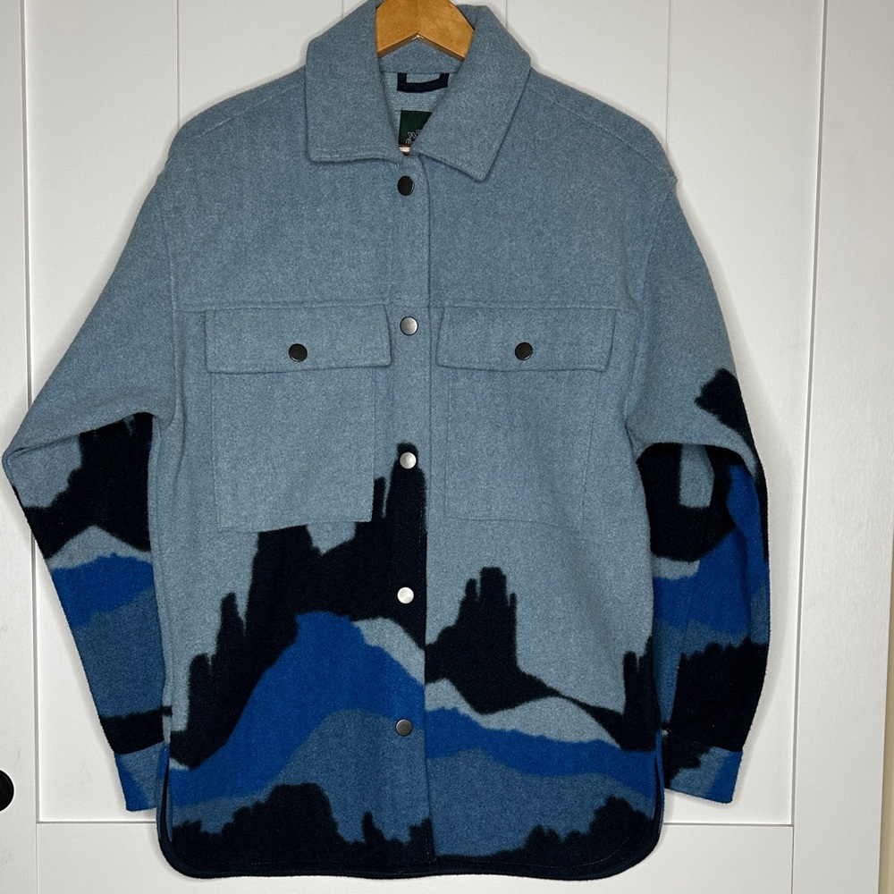 Wild Fable Blue and Black Utility Jacket Size XS